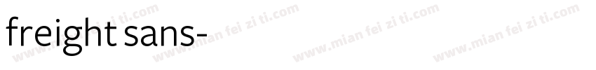 freight sans字体转换